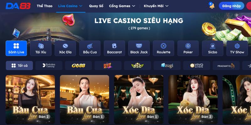 Live Casino DA88 đã được cấp phép hoạt động bởi Pagcor